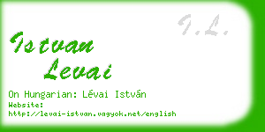istvan levai business card